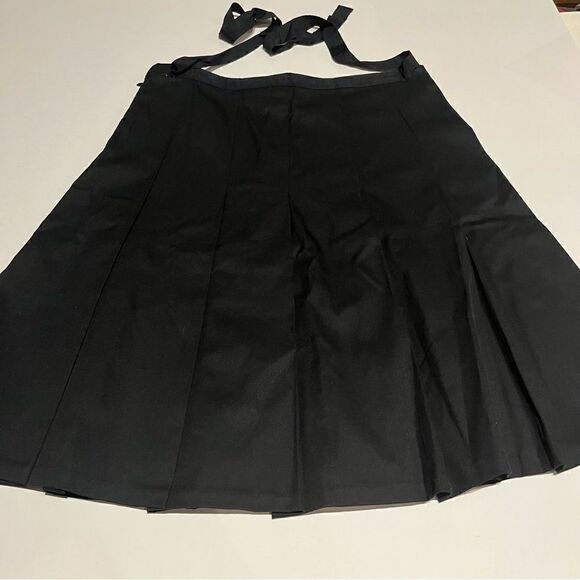 Gap Women's Black Skirt Midi Size 8 Stretch Pleated - Picture 6 of 9